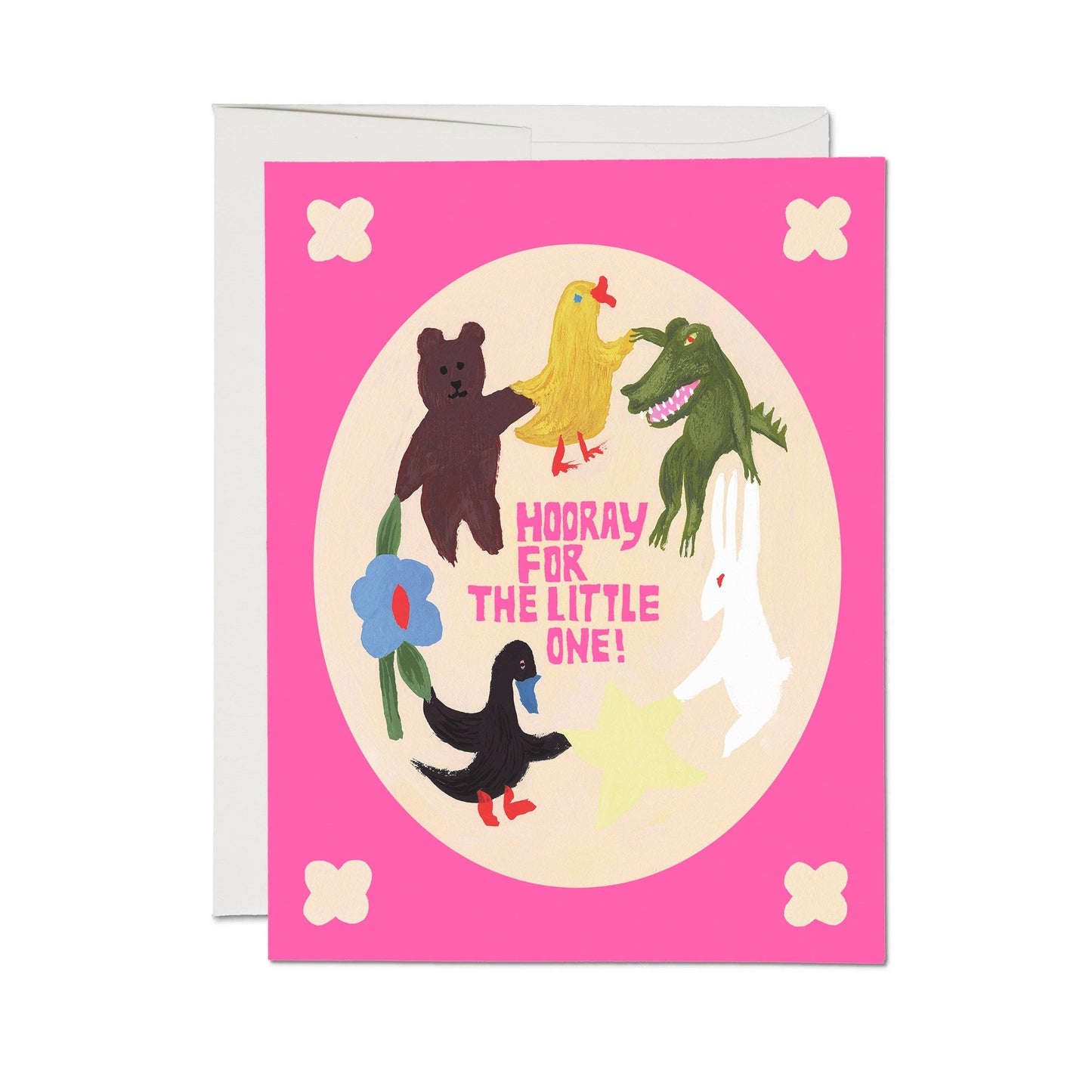 Hooray Little One greeting card: Single