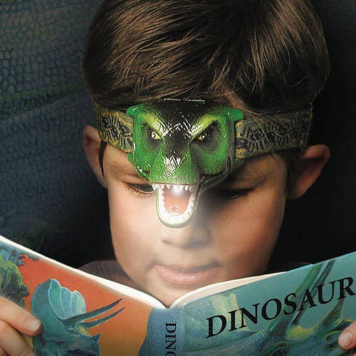 DinoBryte Dinosaur Headlamp - T-Rex Toy Headlight for Kids