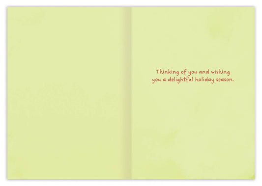 Festive Townhouse Scene Holiday Card