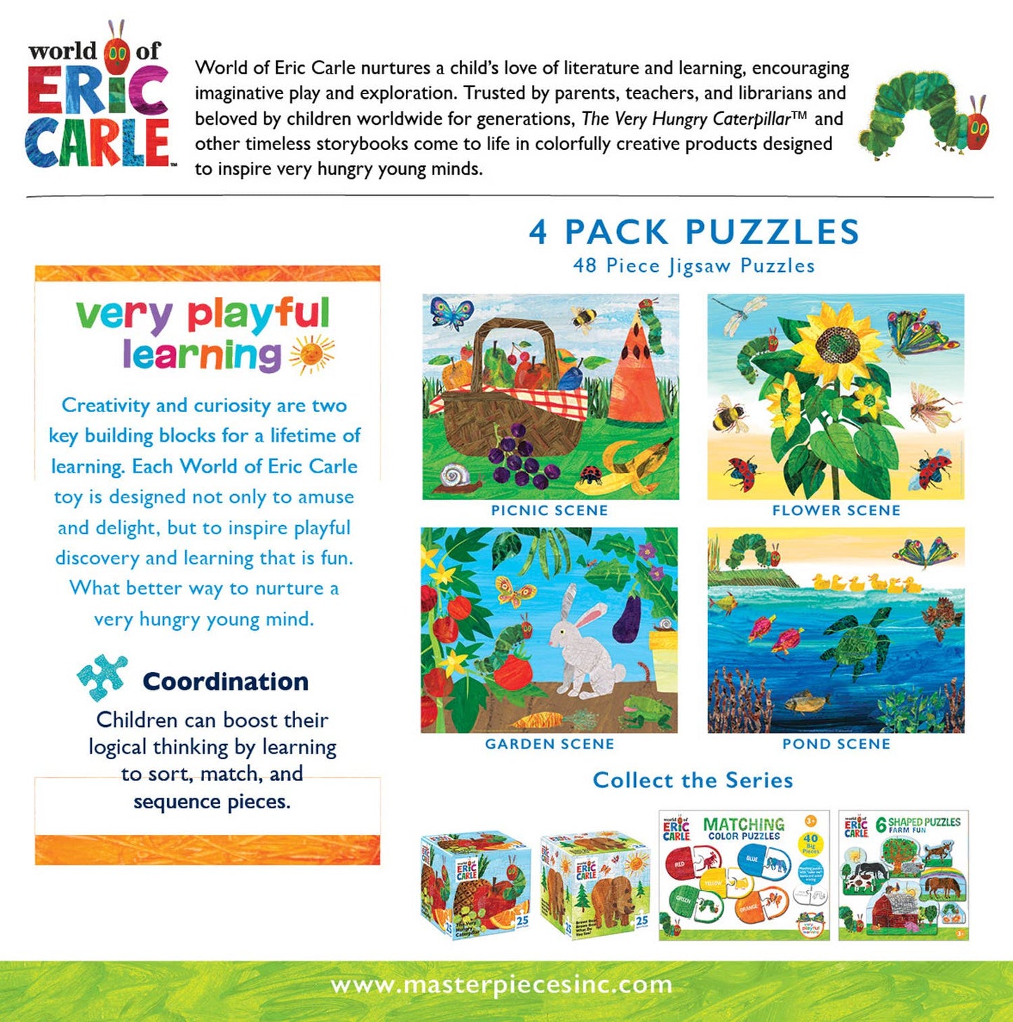 Eric Carle 4-Pack 48 Piece Puzzles