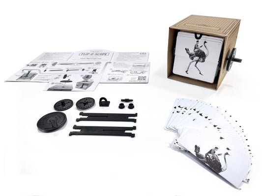 Fliposcope Ostrich - DIY FlipBook Keepsake / Movie Machine