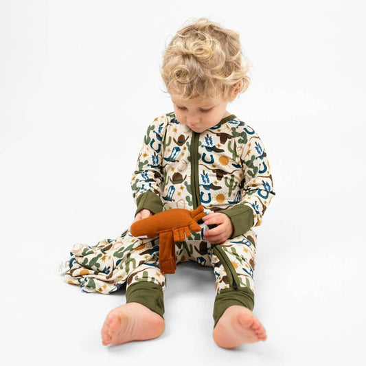 Howdy Western Horse Baby Lovey: Beige/Multi / O/S