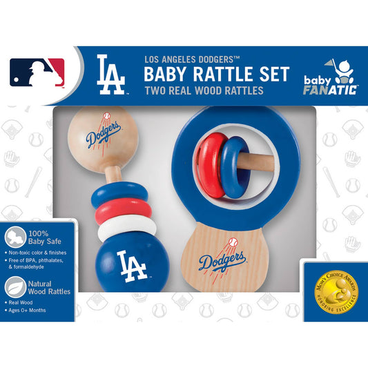 Los Angeles Dodgers - Baby Rattles 2-Pack