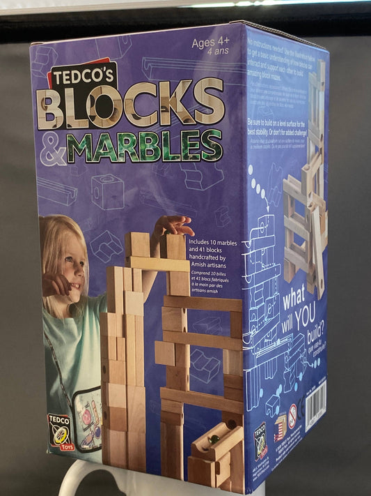 Block and Marble Run- Made in USA
