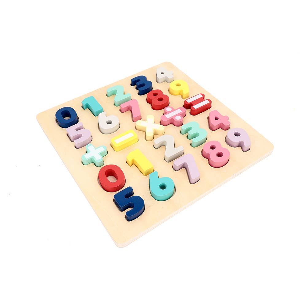 Leo & Friends Wooden Chunky Number Math Puzzle