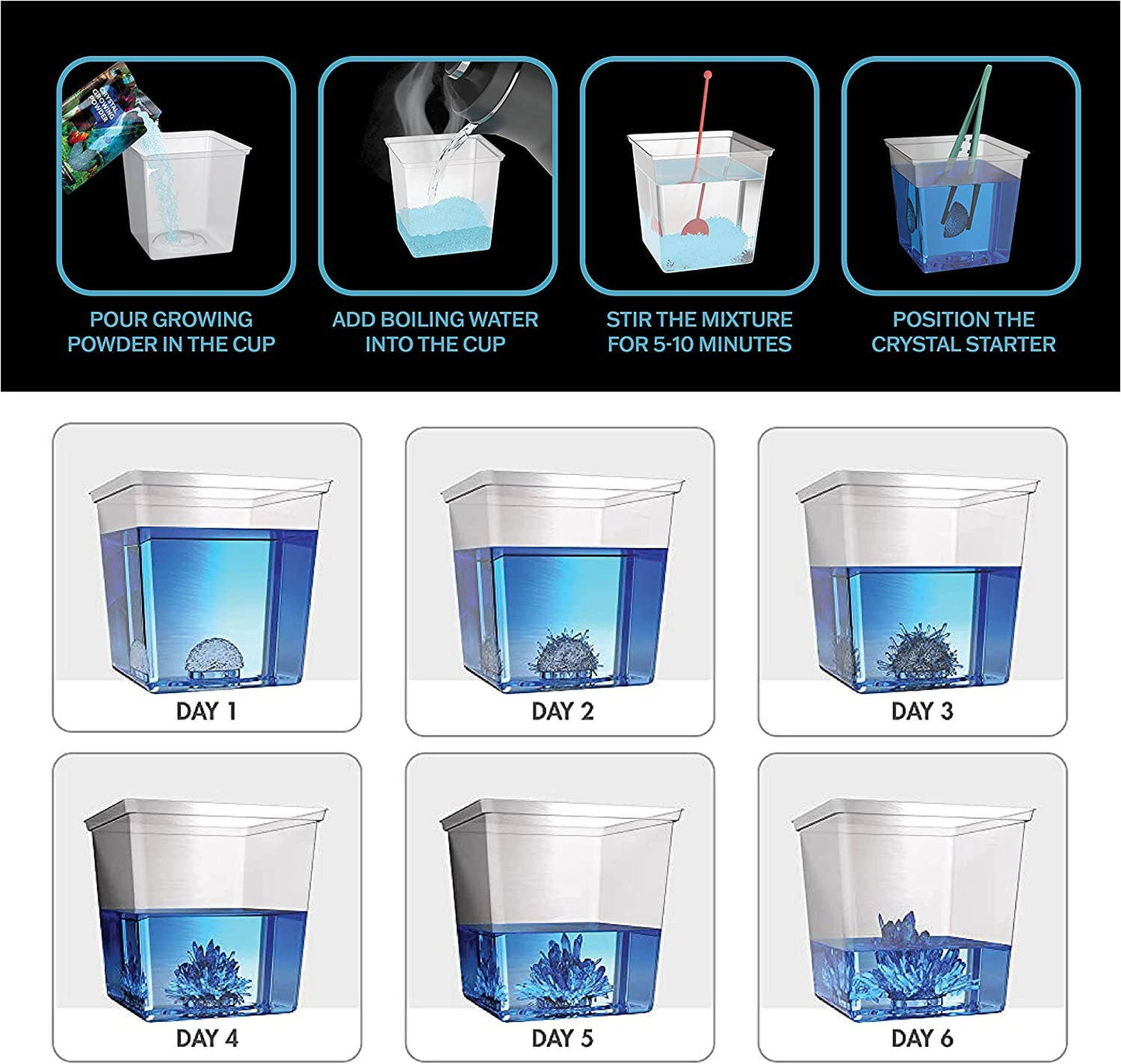 Light-Up Crystal Growing Kit