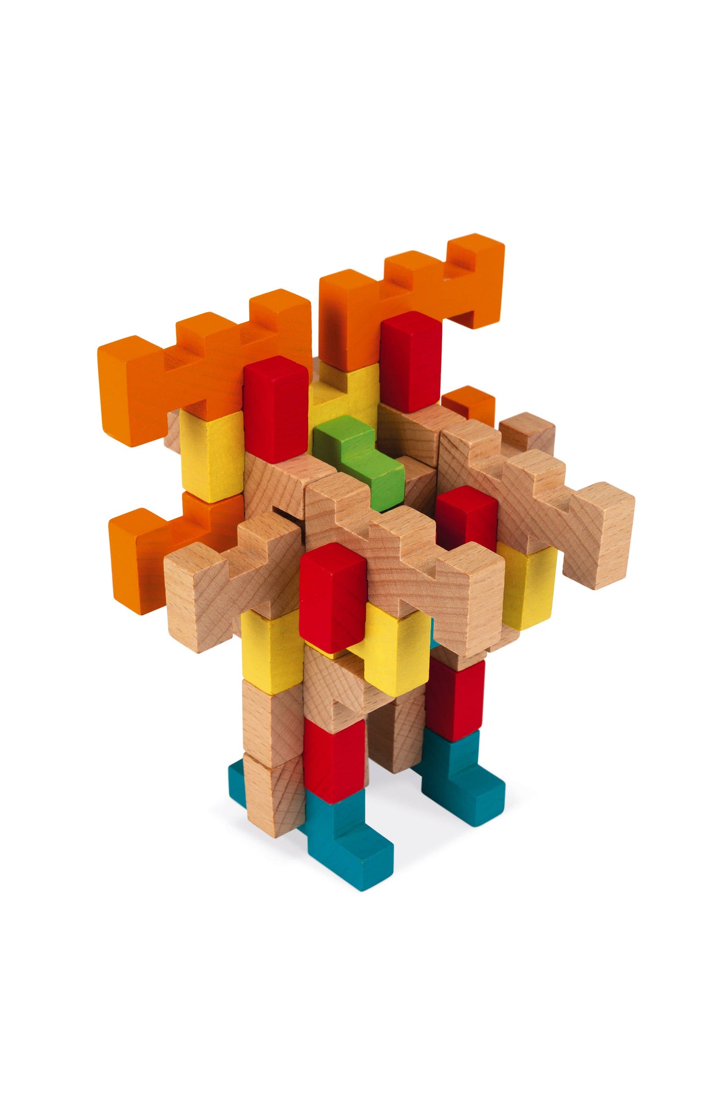 100 piece Construction Set | Wooden Building Kit | Ages 6+