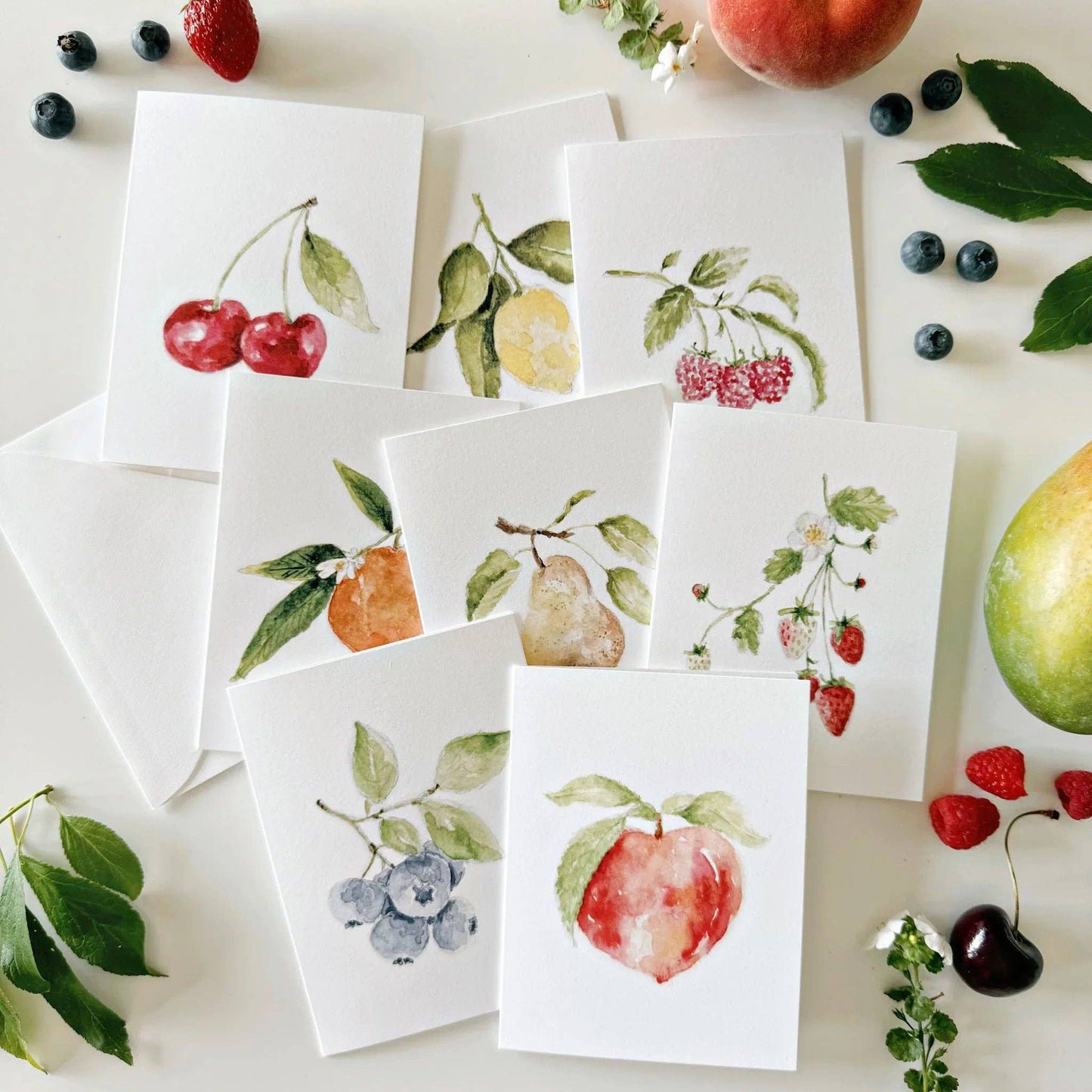Fruit assorted notecard set