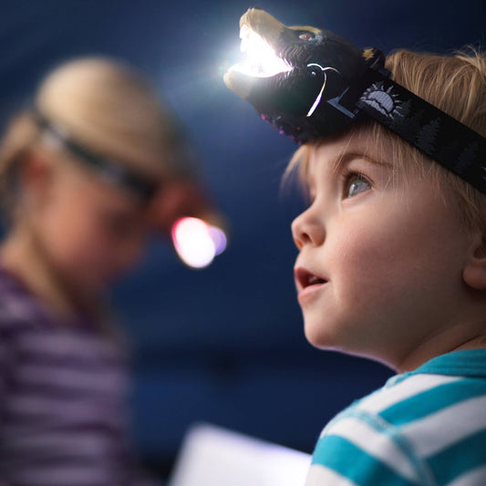 Black Bear LED Headlamp for Kids
