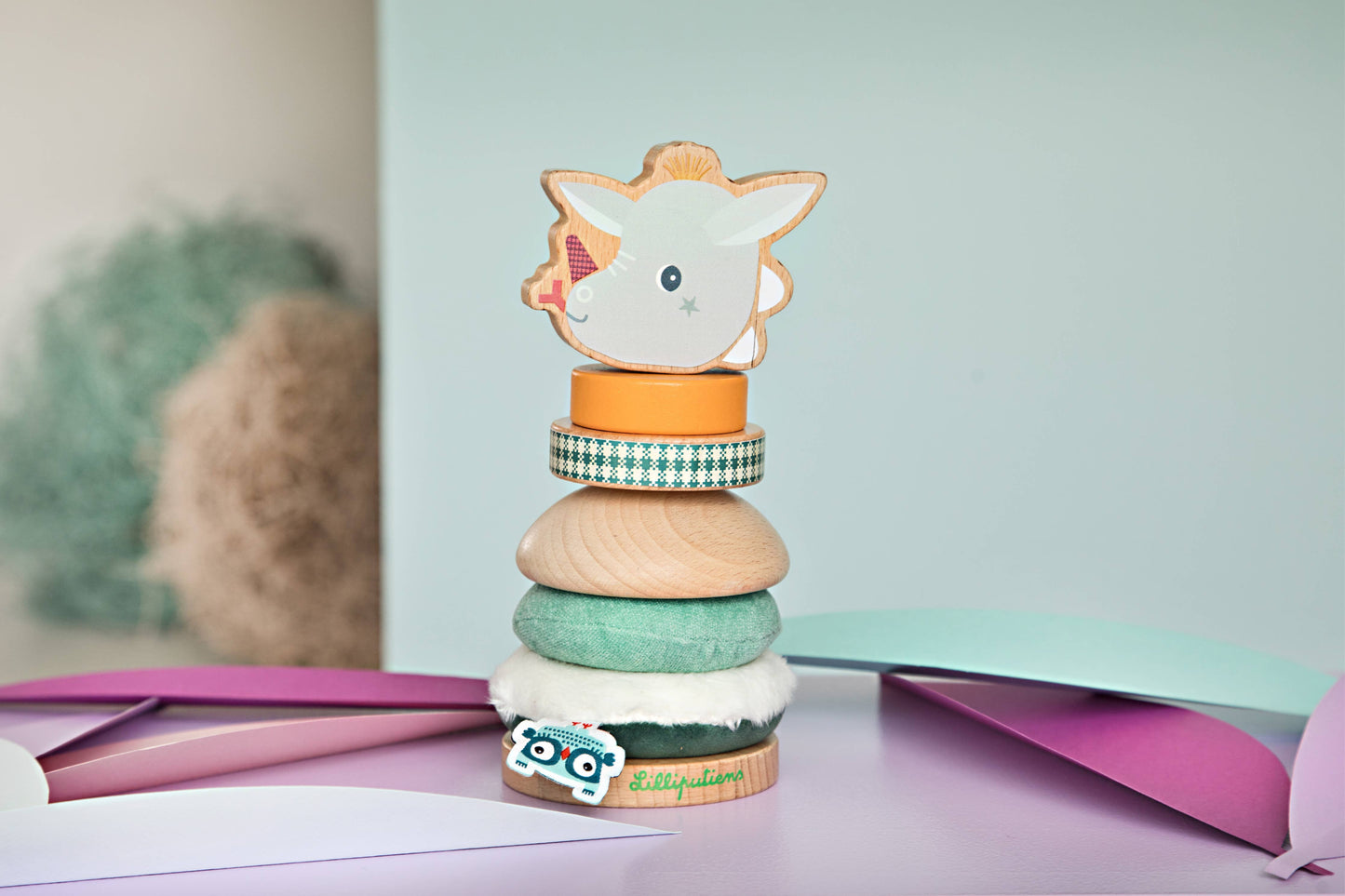 Joe the Dragon | Sensory Stacking Tower | 7 Pieces