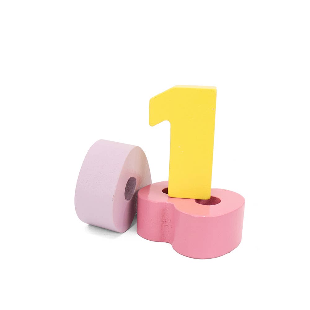Leo & Friends Wooden Chunky Number Math Puzzle