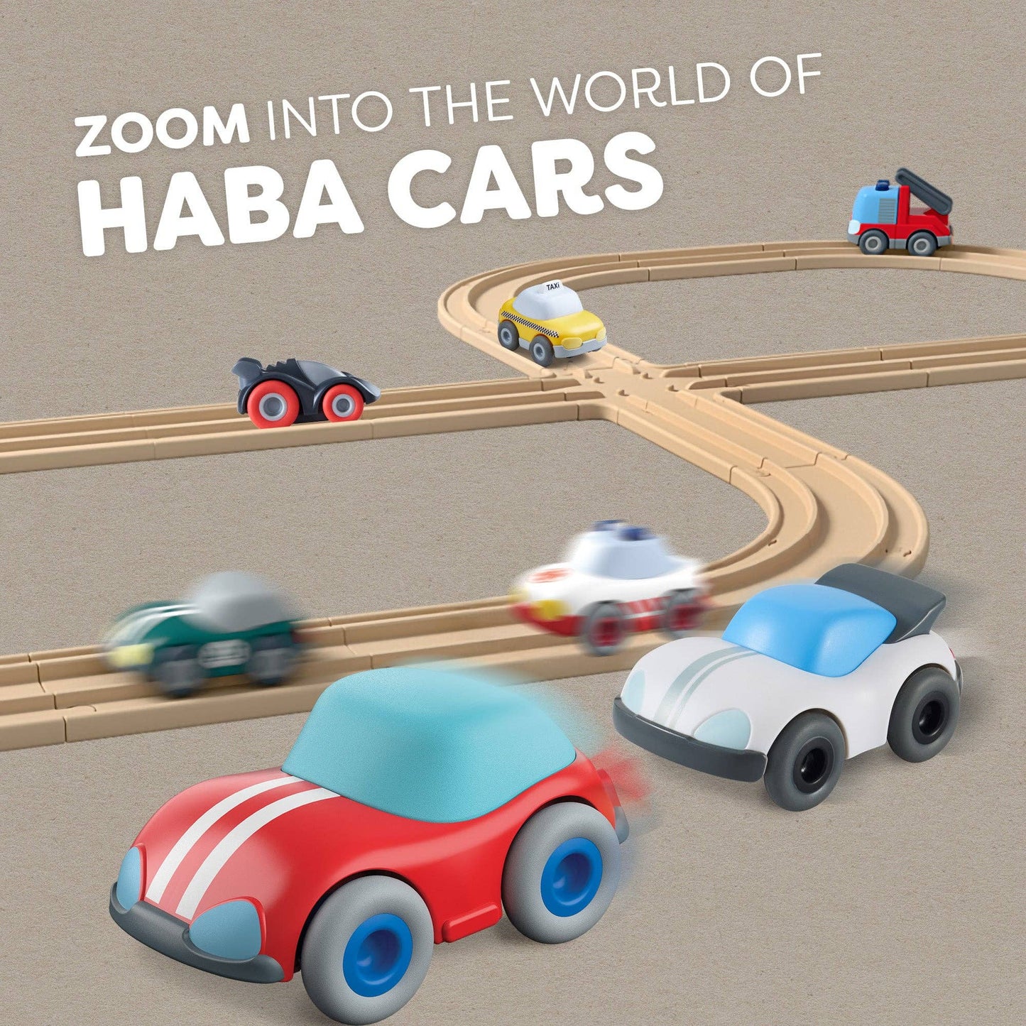 HABA Cars White Speedster with Momentum Motor