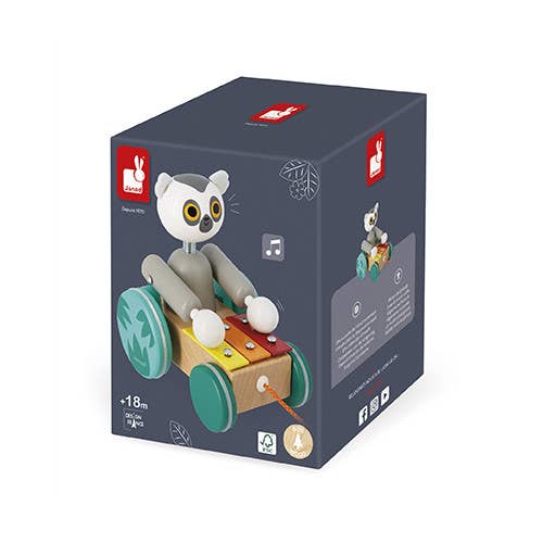 Janod - Pull Along Lemur Xylophone