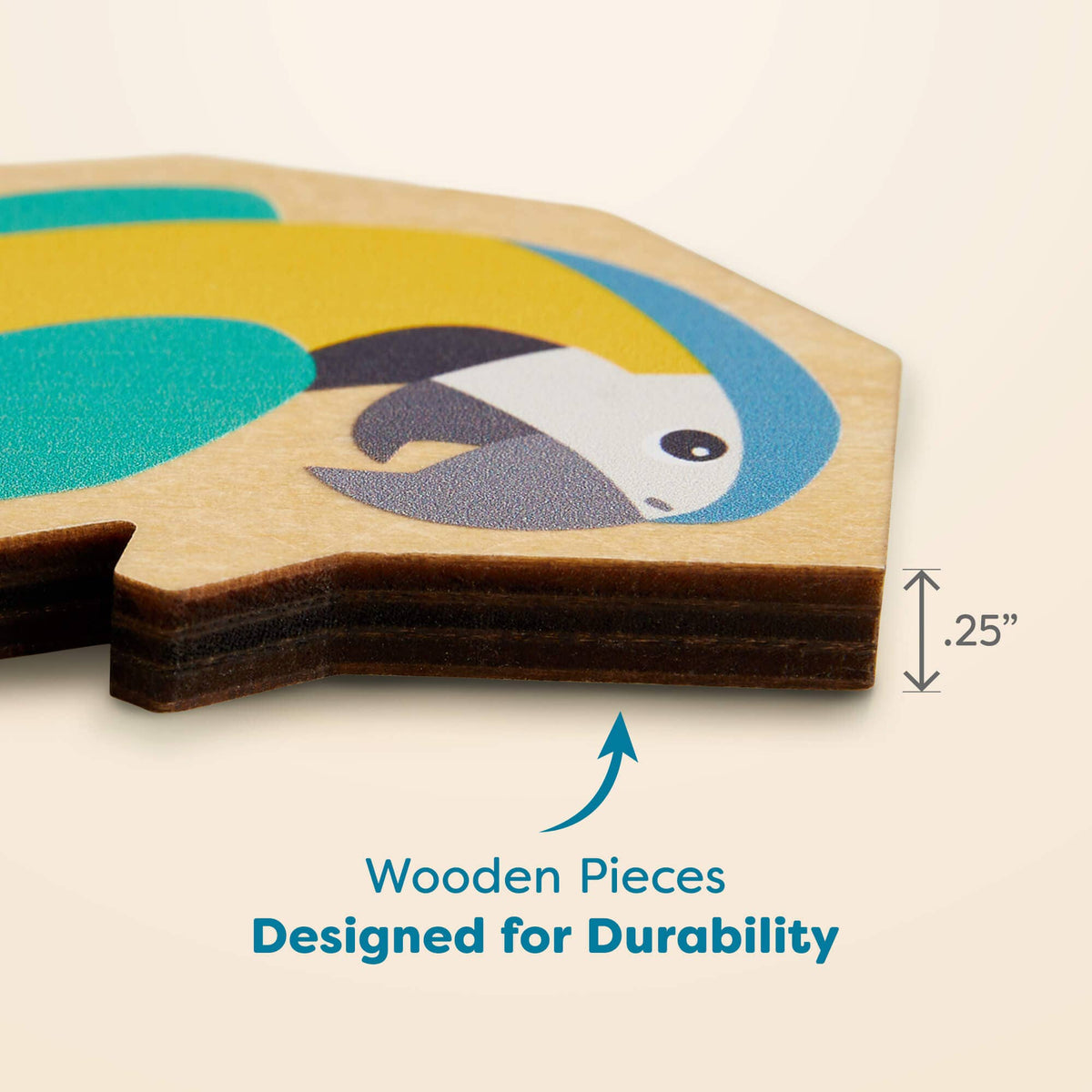 Parrot 2-in-1 Wooden Puzzle