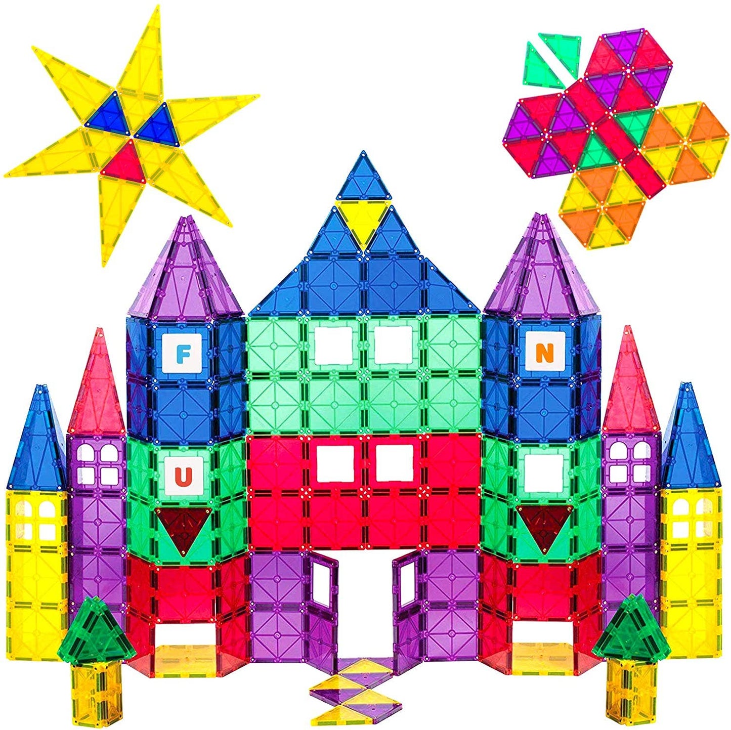 Playmags 100 Piece Building Blocks Magnet Educational Set