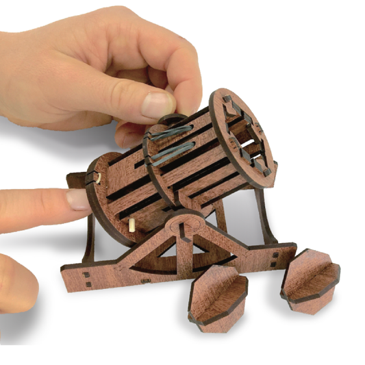 Mini Cannon : Wooden Engineering Model Building Kit