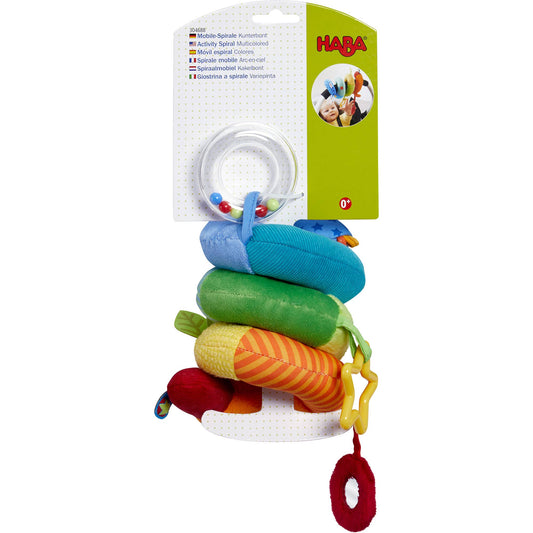 Rainbow Activity Spiral - Stroller Sensory Toy for Babies