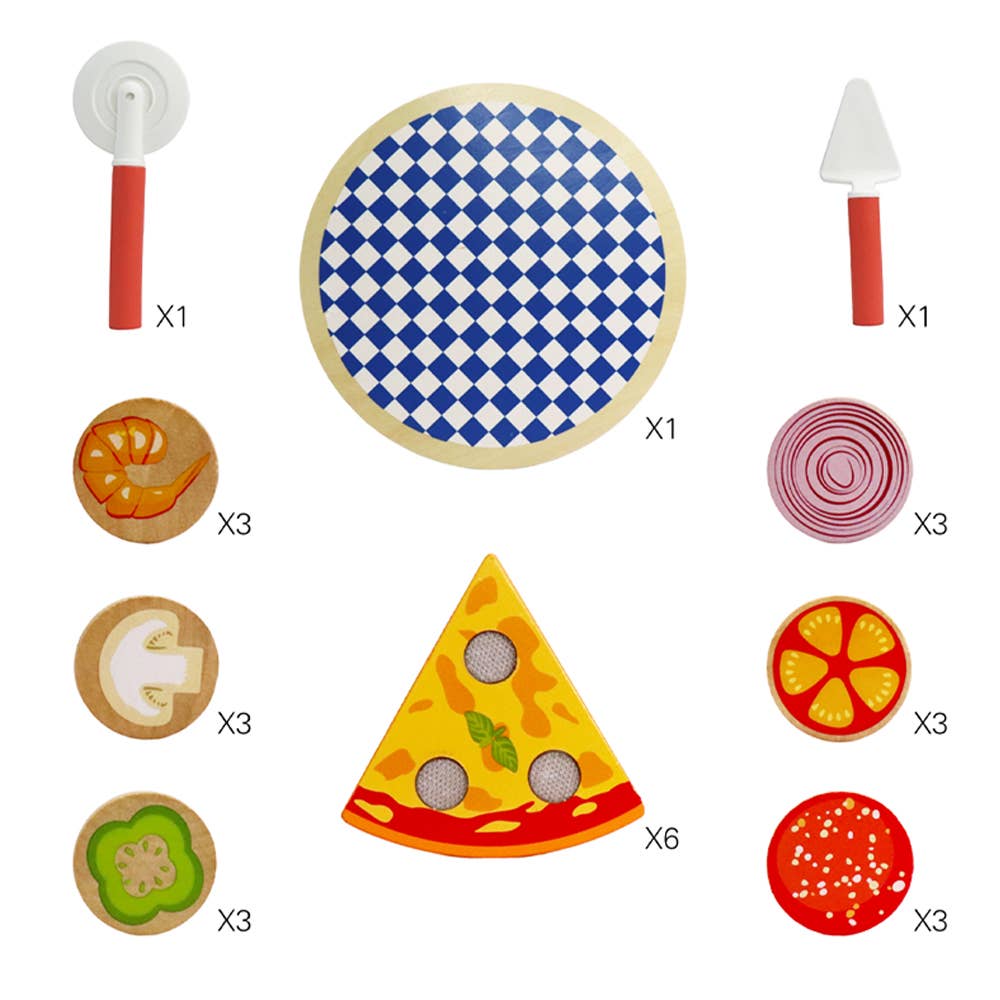 Leo & Friends 27-Piece Kid’s Pizza Toy Set