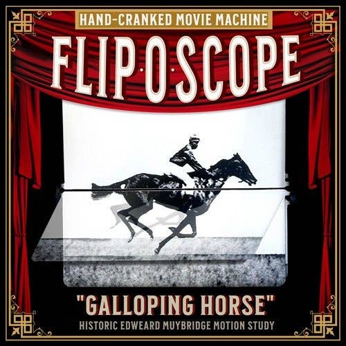 Fliposcope - Galloping Horse DIY FlipBook Machine Keepsake