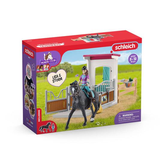 Lisa & Storm Playset with Horse and Rider