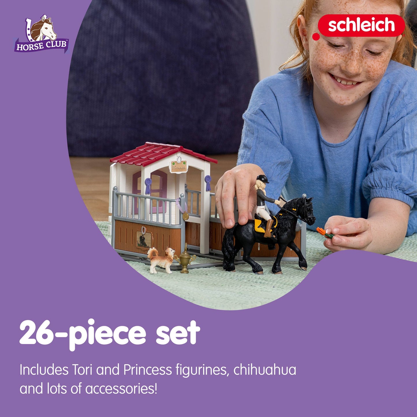Horse Box With Horse Club Tori & Princess Horse Toy Playset