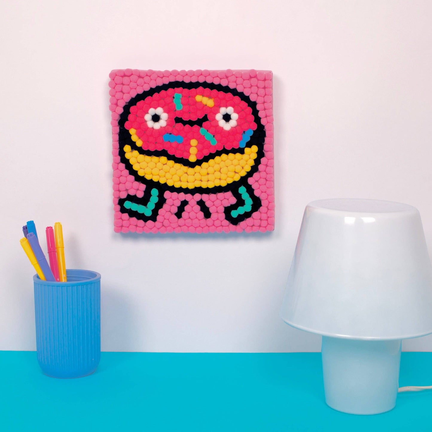 Pom pom art - Donut
