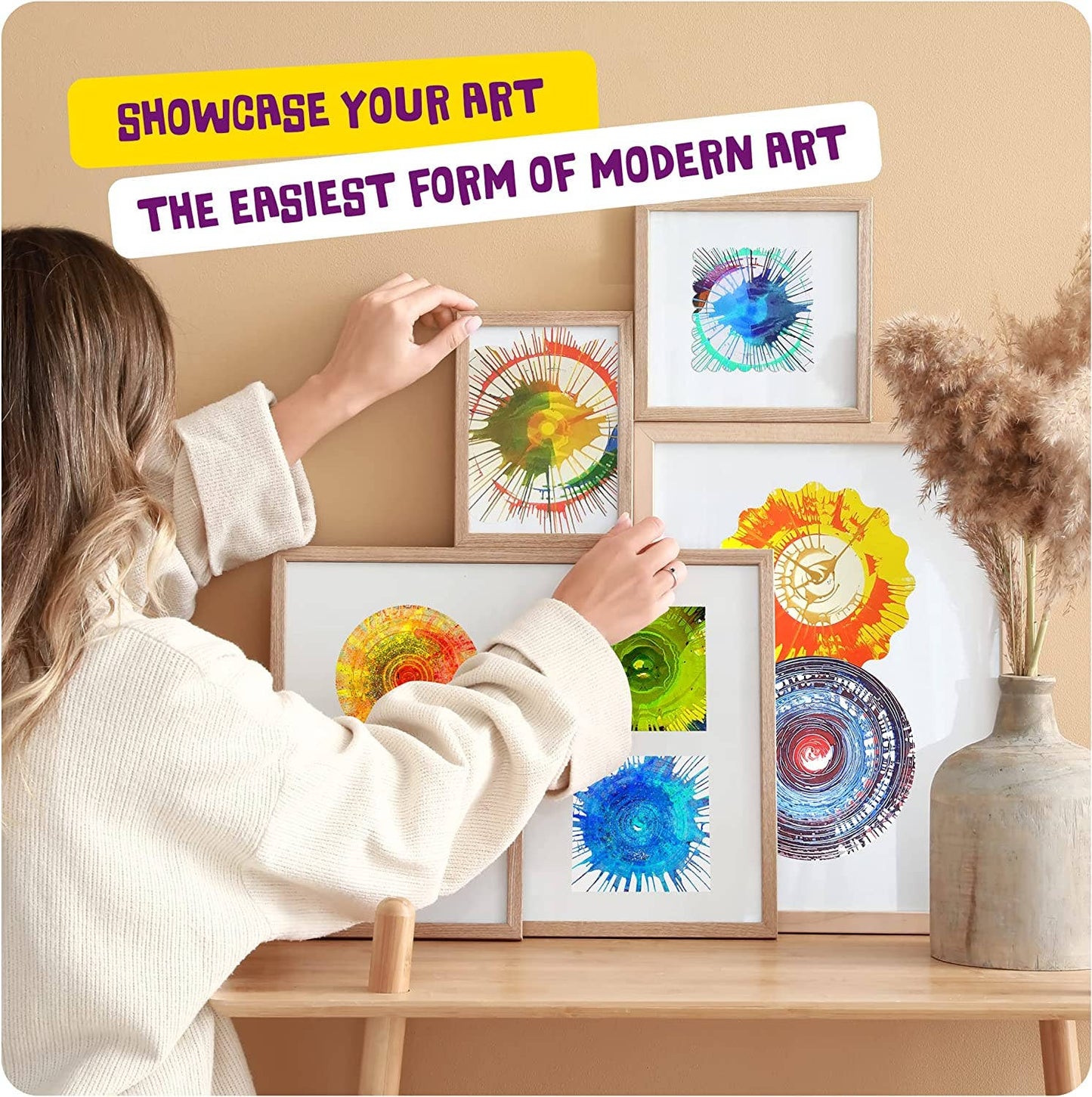 Spin Art Machine Kit - Paint Vortex Station Center