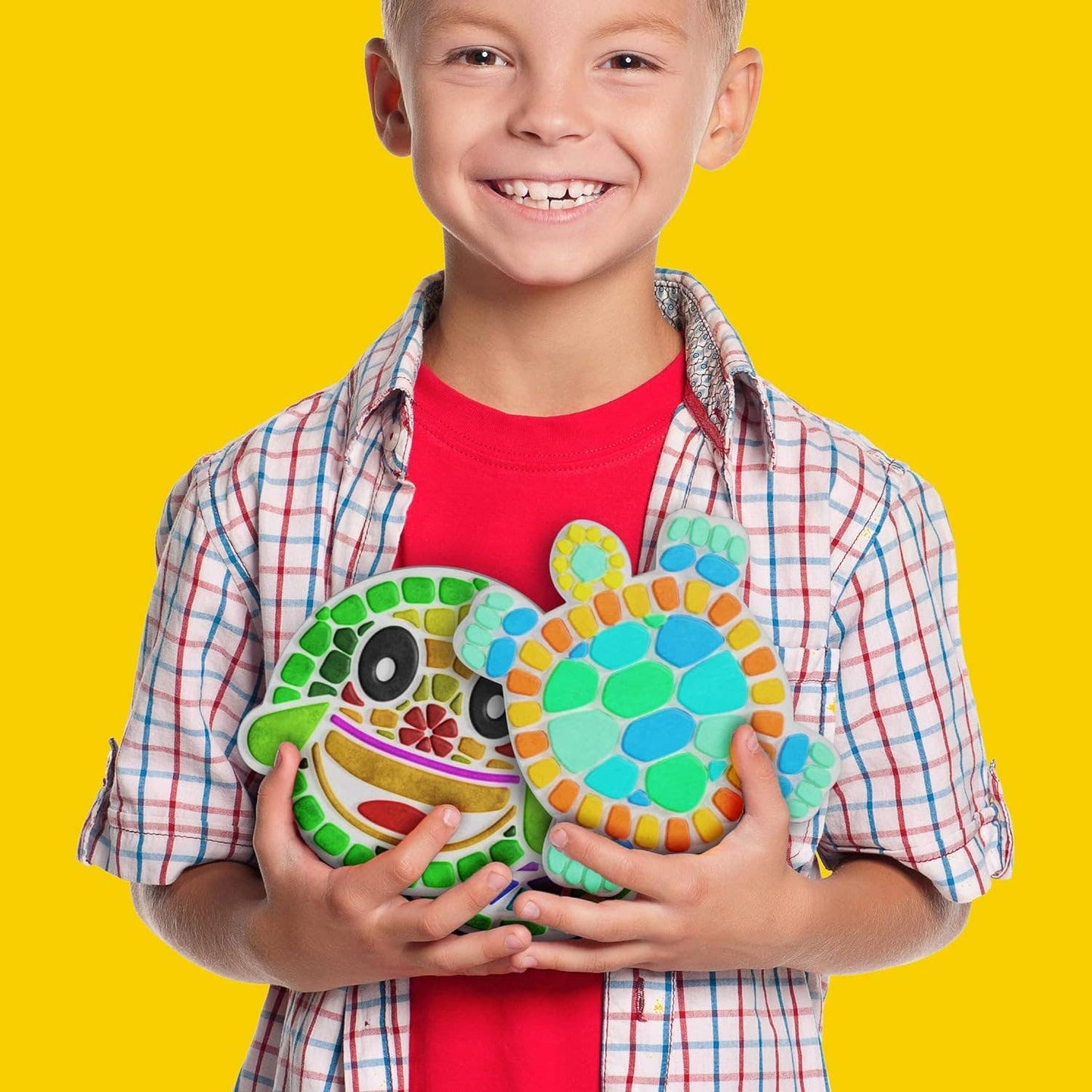 Stepping Stone Painting Kit for Kids - Paint 5 Garden Stones