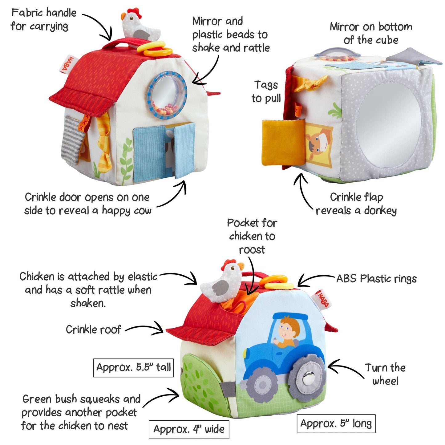 Farmyard Play Cube