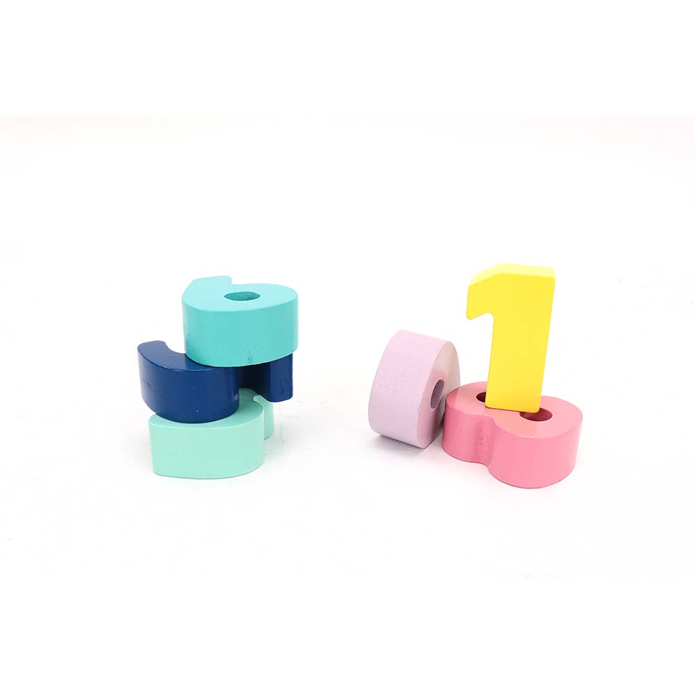 Leo & Friends Wooden Chunky Number Math Puzzle