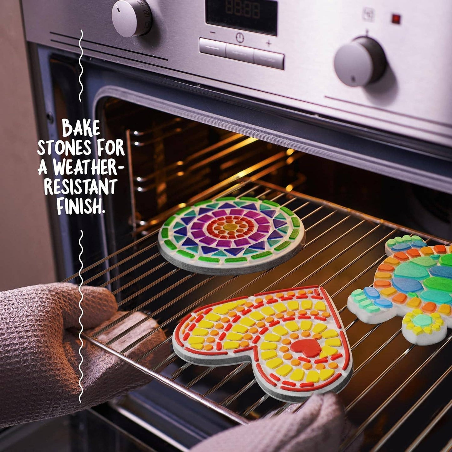 Stepping Stone Painting Kit for Kids - Paint 5 Garden Stones