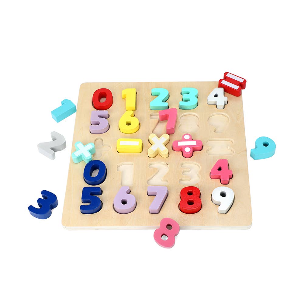 Leo & Friends Wooden Chunky Number Math Puzzle