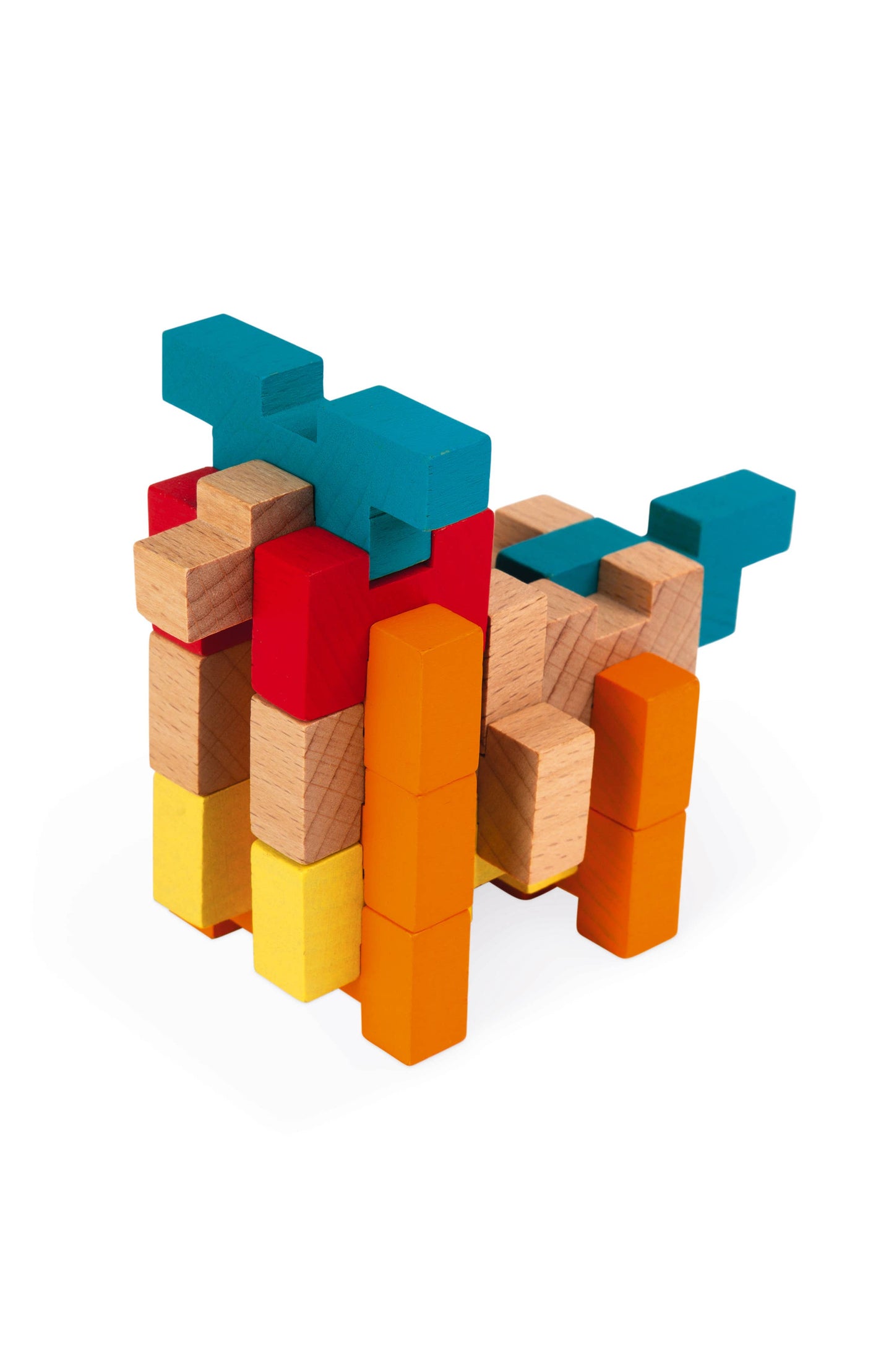 100 piece Construction Set | Wooden Building Kit | Ages 6+
