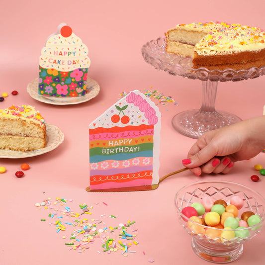 Cake Die Cut Birthday Card
