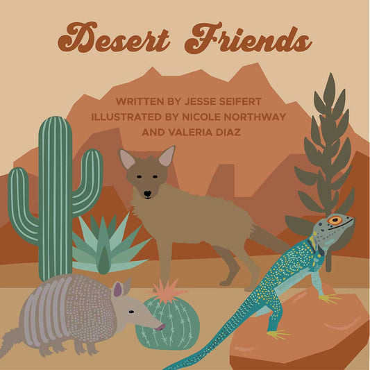 Desert Friends Western Baby Board Book Gift