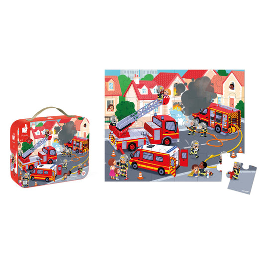 Suitcase Puzzle - Fireman - 24 Pieces