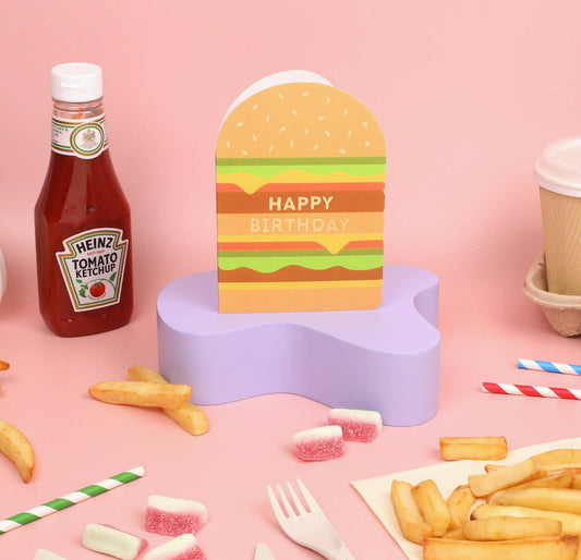 Cheeseburger Birthday Card