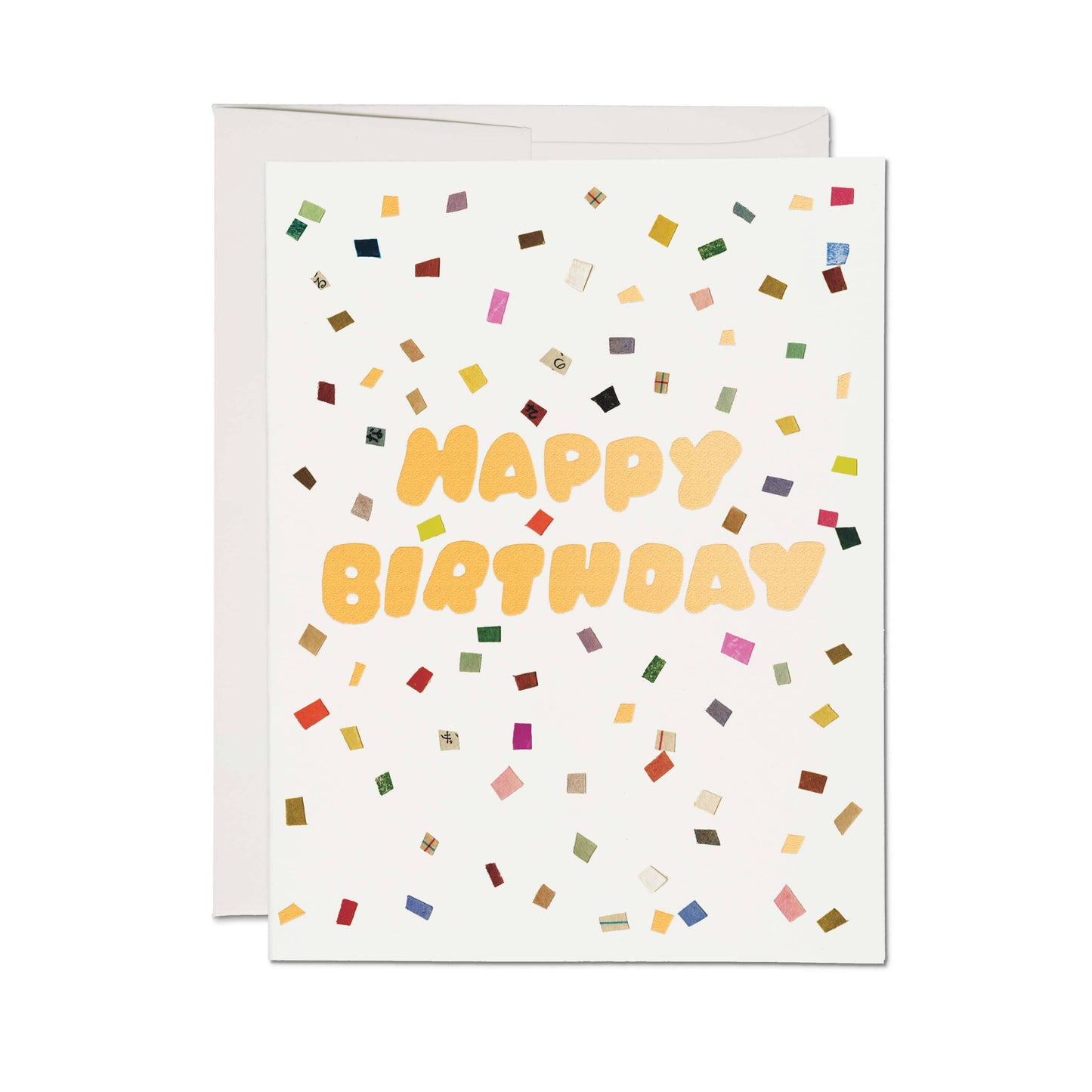 Colorful Confetti greeting card: Single