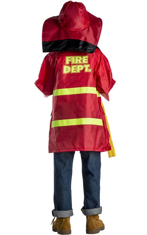 Fire Fighter Role Play Dress Up Costume Set: Ages 3-7