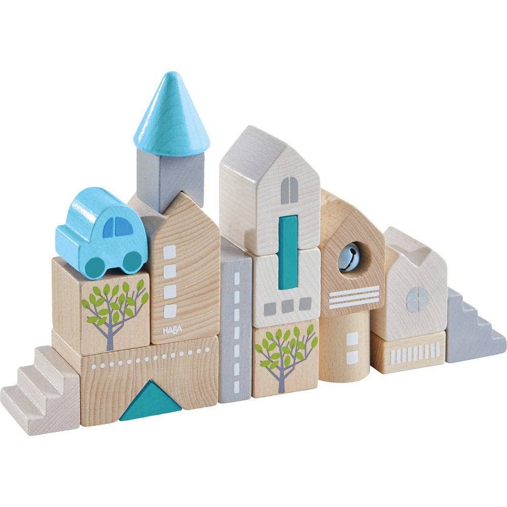 Town of Bad Rodach 18 Piece Wooden Building Blocks