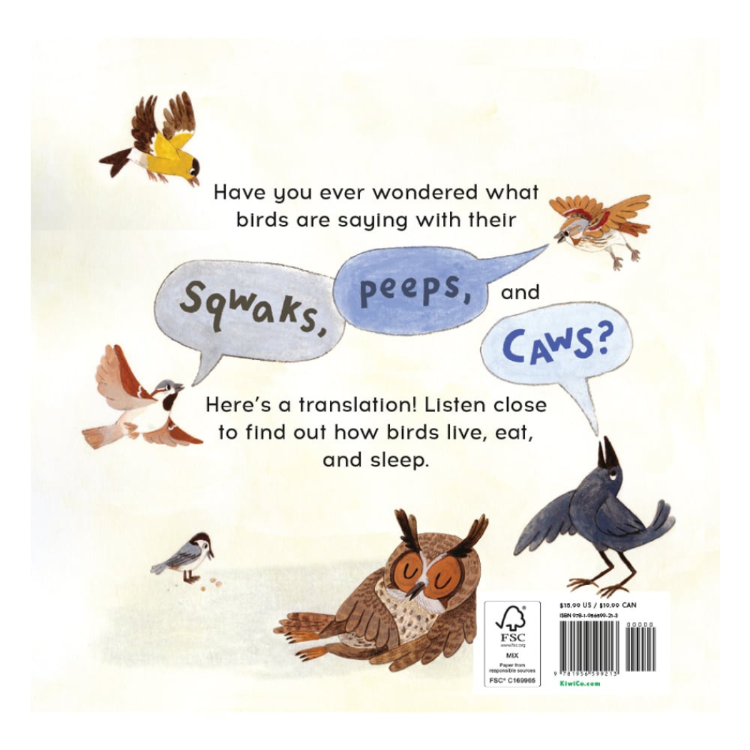 Birds Have A Lot to Say Picture Book for Children
