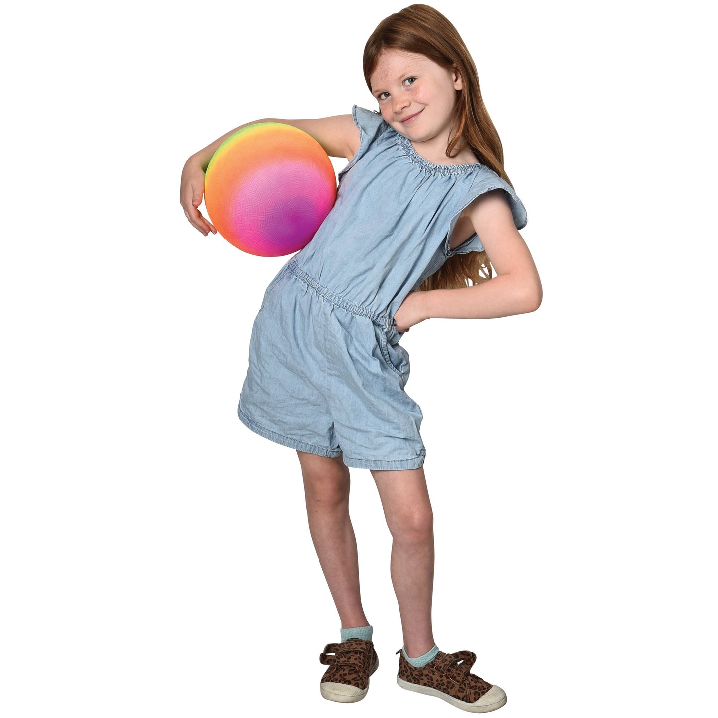 9" Rainbow Playground Ball