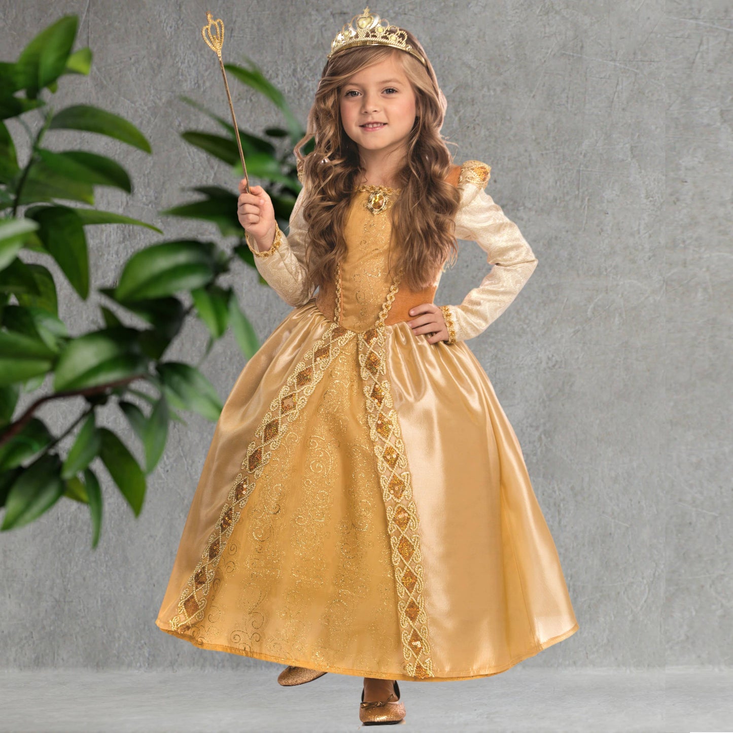Majestic Golden Princess Costume