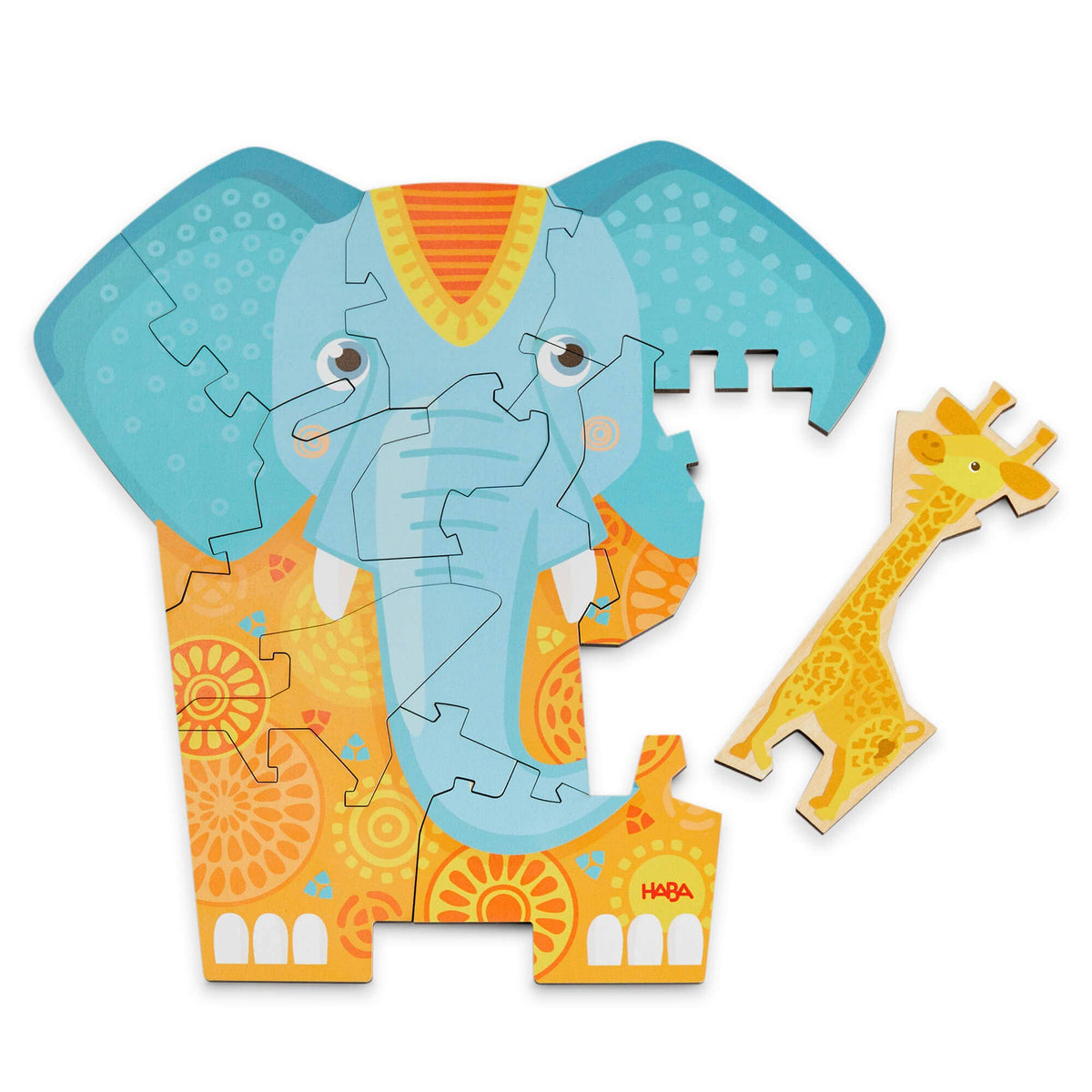 Elephant 2-in-1 Wooden Puzzle