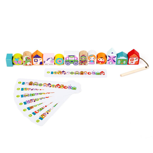 Wooden Lacing Toy - Fairytale