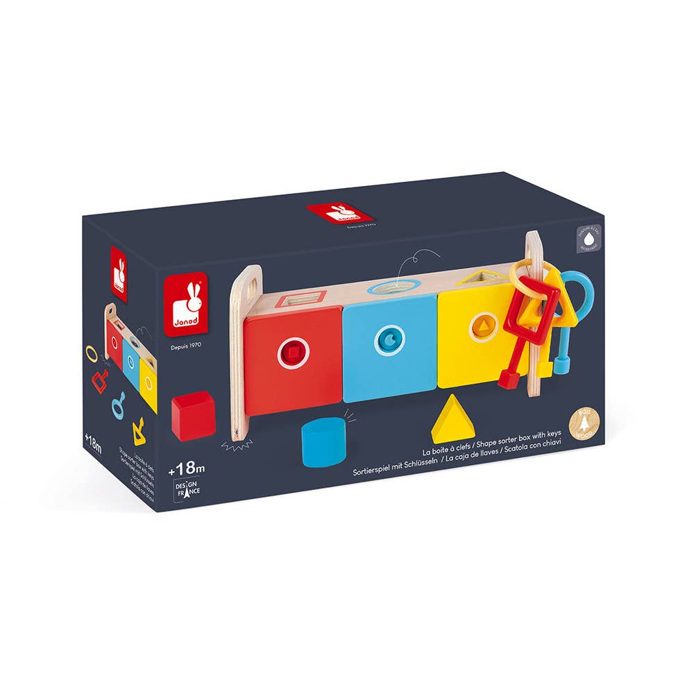 Essential | Shape Sorter Box With Keys | Early Learning Toys