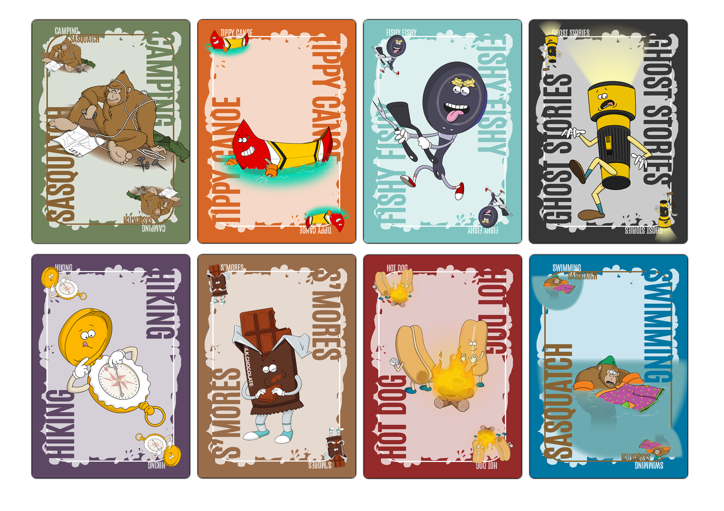 Camping with Sasquatch Card Game - Fun for Kids & Adults