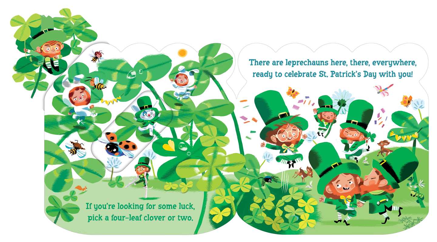 Leprechauns Everywhere! by Yuli Yav: Board Books; 14 pages / English