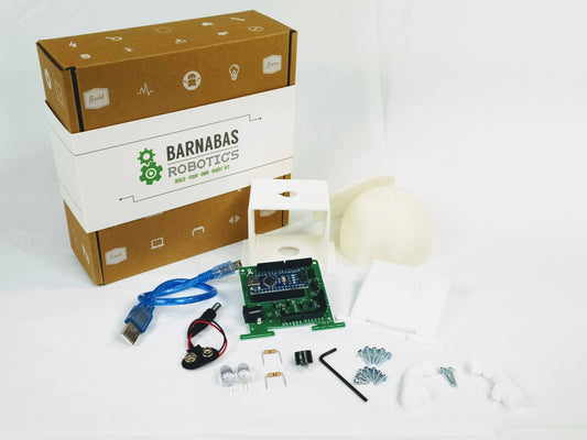 Barnabas-Bot: Arduino-Compatible 3-D Printed Robot Kit (Ages 9-12): 1-Pack