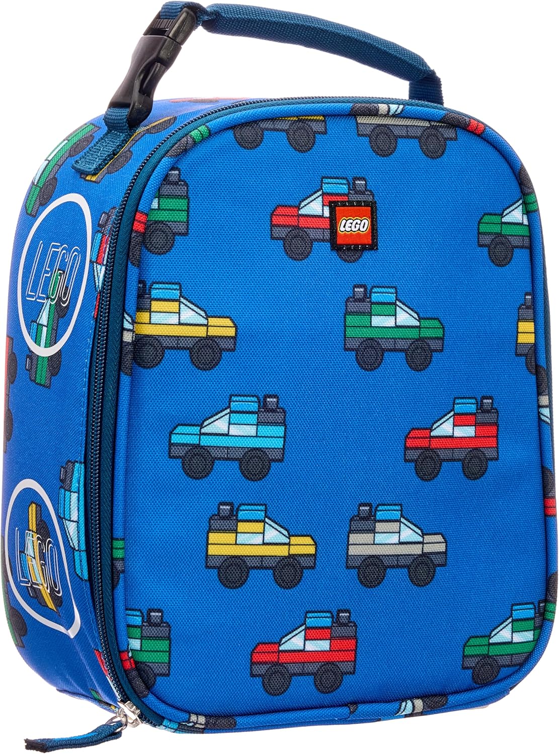 LEGO Cars in Blue Lunch Box